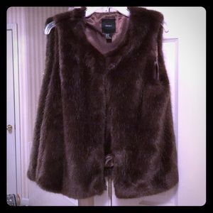 Faux fur vest